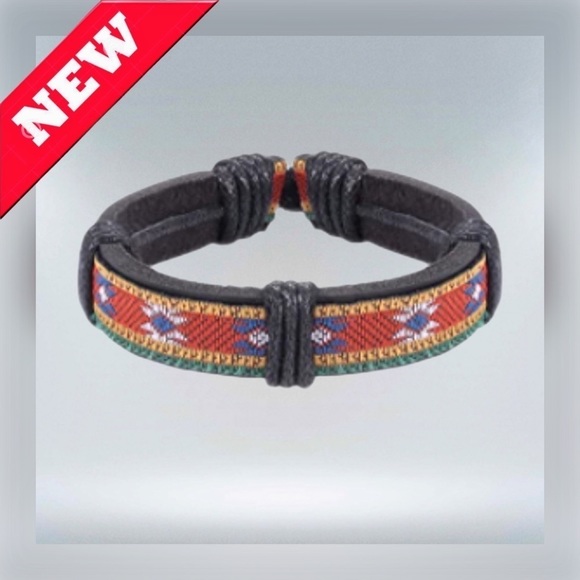 Salimue Other - 🆕 SALIMUE || Men/Women 8.5” Handmade Adjustable Leather Cuff Bracelet-